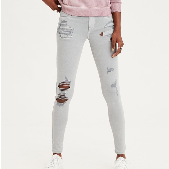 American Eagle Outfitters Denim - 🏷American Eagle Gray Stretch Jeggings
